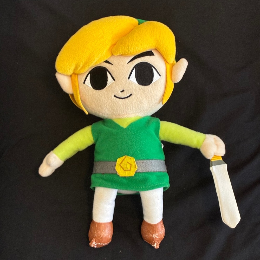 Nintendo Zelda Wind Waker Link Plush 8" San-Ei Stuffed Toy 2014
